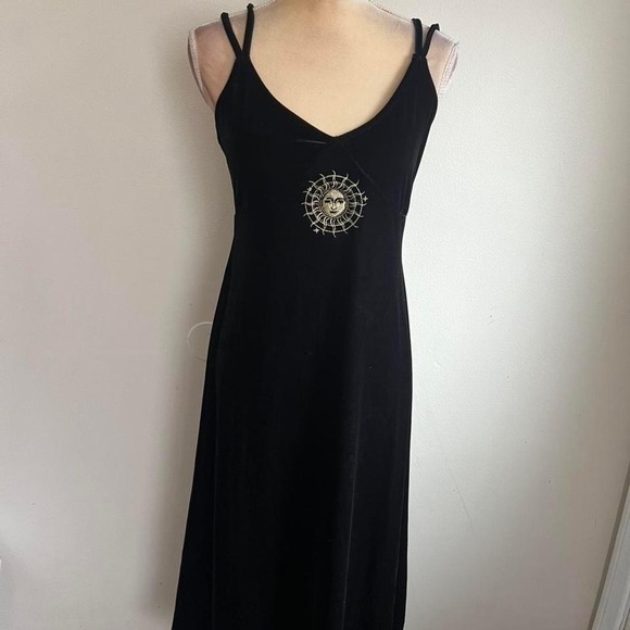 Killstar duskmourn velvet dress size M fairycore style hem - Picture 2 of 6